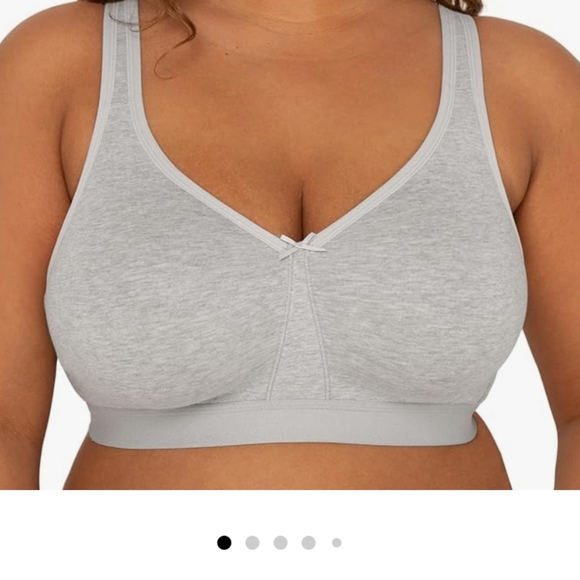 Fruit of the Loom Fit for Me Women's Plus-Size Wireless Cotton Bra, Available in - Picture 4 of 4